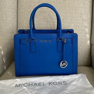 Michael Kors Blue Satchel Purse